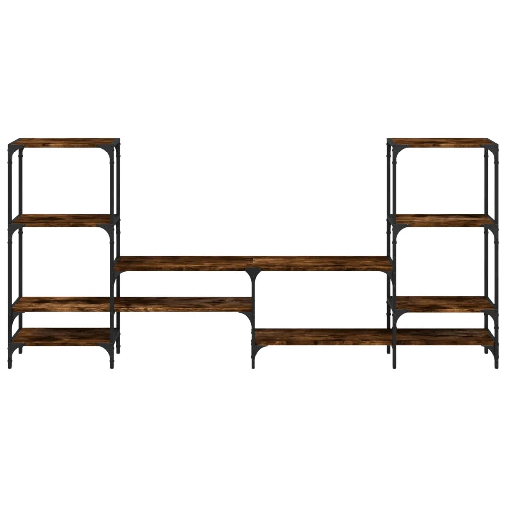 Mobile TV | Armadietto TV | Mobile Porta TV Rovere Fumo 206,5x28,5x95 cm Legno Multistrato