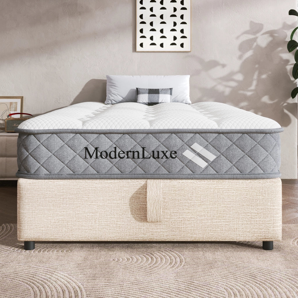 Materasso Ortopedico a Molle Insacchettate 90x200 cm H3 Spessore 20 cm 7 Zone con Schiuma Fredda e Rivestimento OEKO-TEX