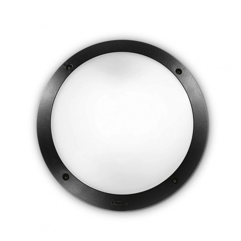 Lampada Da Parete Polar-1 Ap1 Nero Ideal-Lux