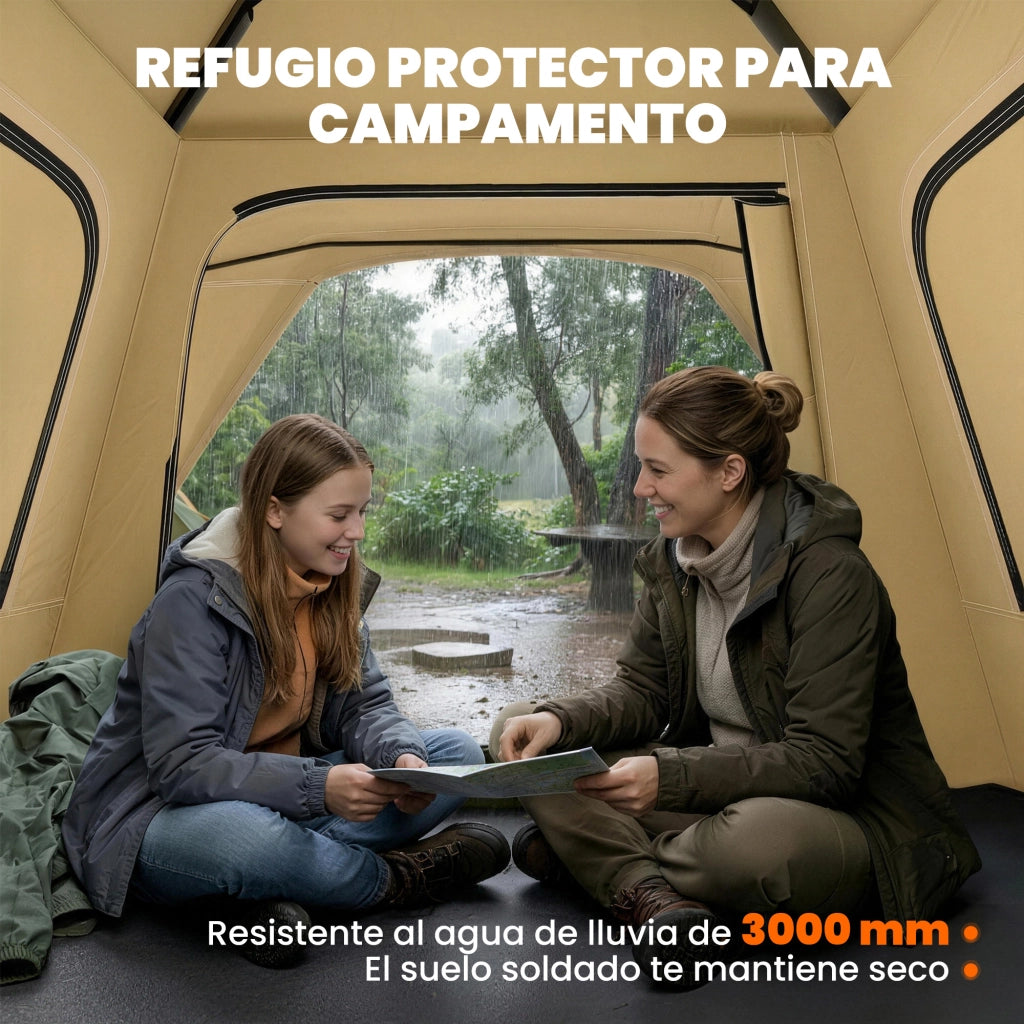 Tenda da campeggio ¨C zephmum ¨C 2-3 posti, colore kaki