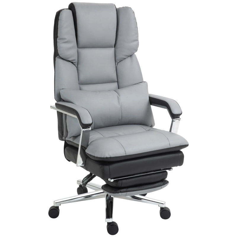 SEDIA UFFICIO ergonomica regolabile 63x71x123-129 cm Grigio