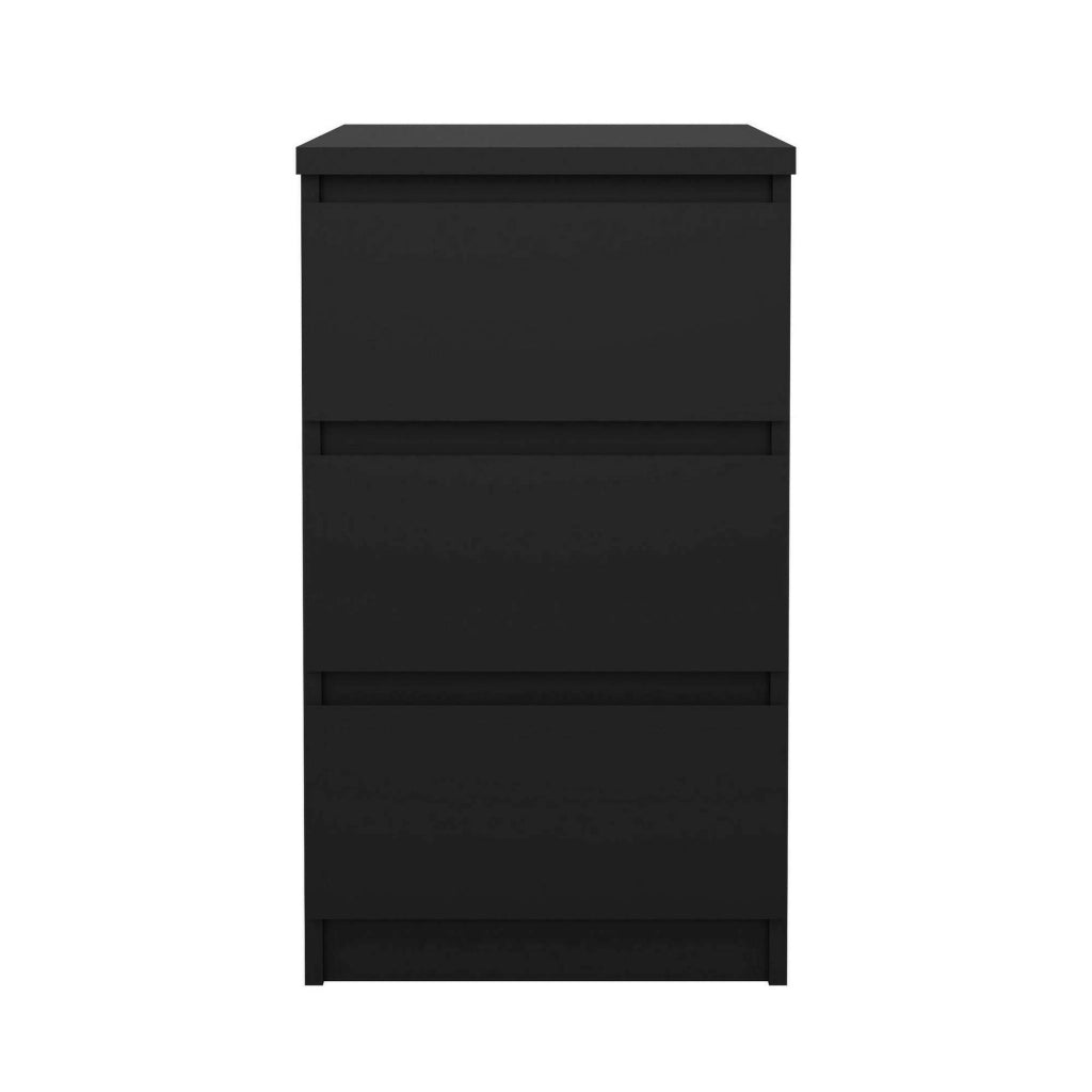 Cassettiera Accudino, Settimino multiuso, Comò camera da letto, Mobile con cassetti, 50x40 h70 cm, Nero
