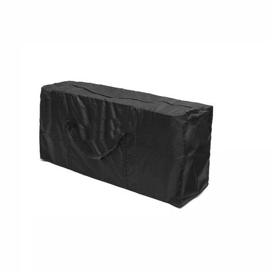 Borsa acquatica per cuscini da giardino - Dimensioni 122 x 39 x 55 cm - Maniglie robuste - Borsa impermeabile per cuscini da giardino - Nero