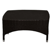 TAVOLINO BASSO VALERIA IN ALLUMINIO E POLYRATTAN SINTETICO