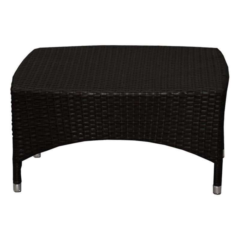 TAVOLINO BASSO VALERIA IN ALLUMINIO E POLYRATTAN SINTETICO