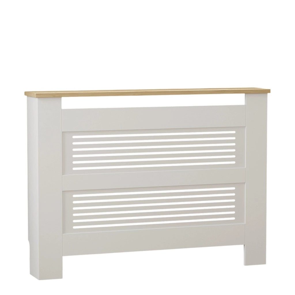 Mobile radiatore in legno "Termora" 112 x 19 x 82 cm - Rovere zaffiro