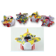 Trade Shop - Aeroplano Con Frizione Giocattolo Educativo Bambini Aereo Con Retro Carica -