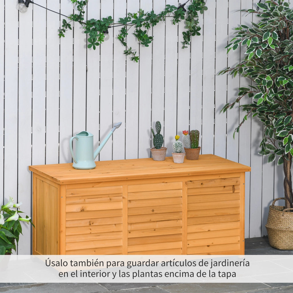 Cassa da Giardino in Legno ¨C zephmum ¨C 127x56x60 cm Naturale