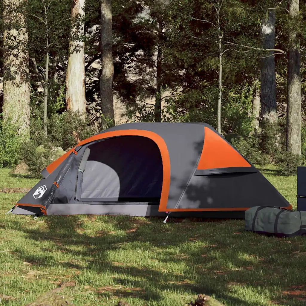 Tenda da Campeggio a Cupola 1 Persona Arancione Impermeabile 94561
