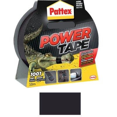 NASTRO ALTA RESISTENZA POWER TAPE PATTEX - NERO MM 50 ML 10- 2 pezzi