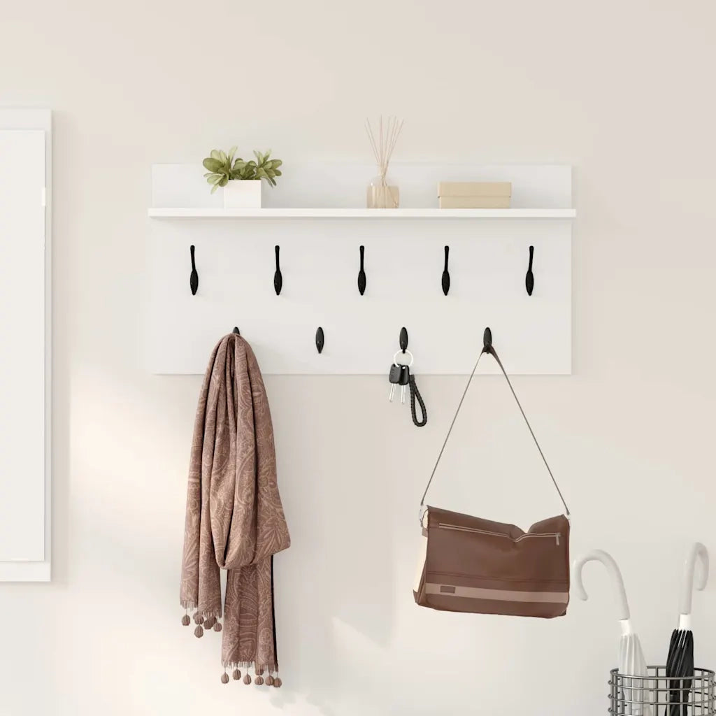 Appendiabiti a muro Bianco 80 x 40 x 12 cm Legno multistrato CFW1621410