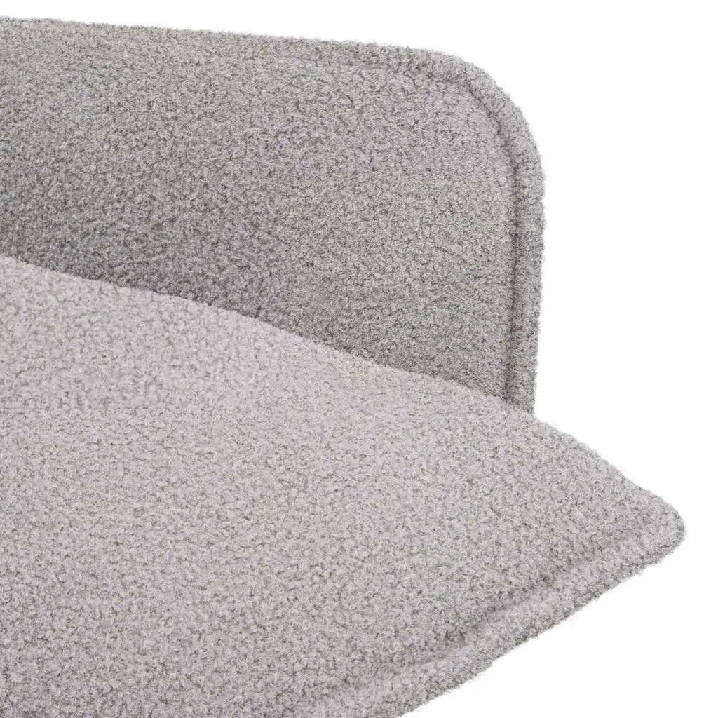 Poltrona Grigio Chiaro Bouclé 42047692