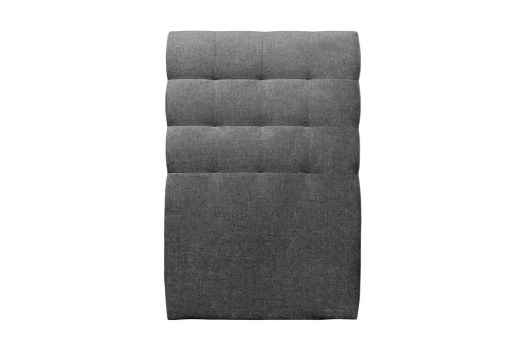 Letto 90x190 cm con testata imbottita - Tessuto Tela opaca