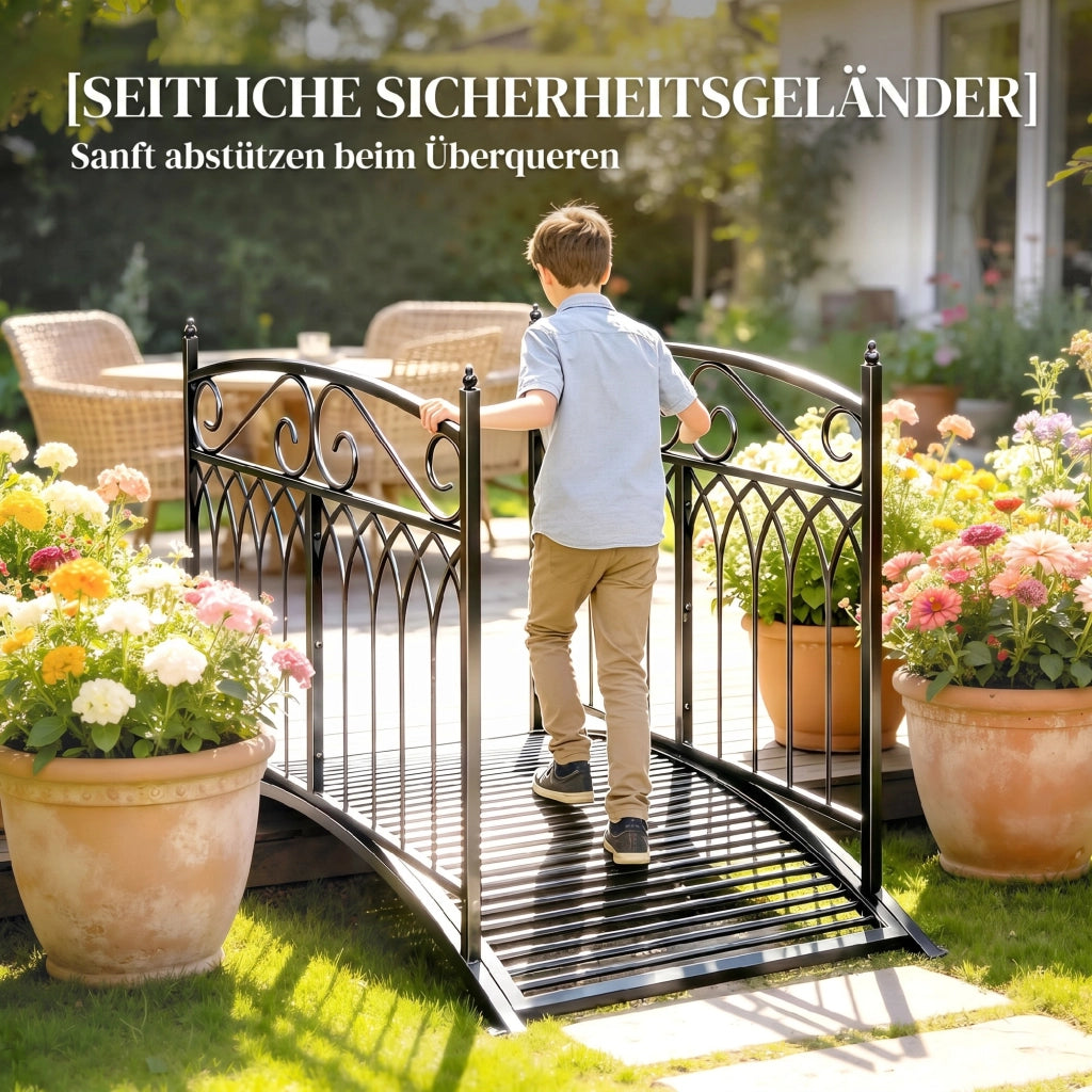 Ponte da Giardino in Metallo ¨C zephmum ¨C Antracite 135.5 cm