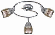 Plafoniera Candellux Milton cromata in metallo 3xE14