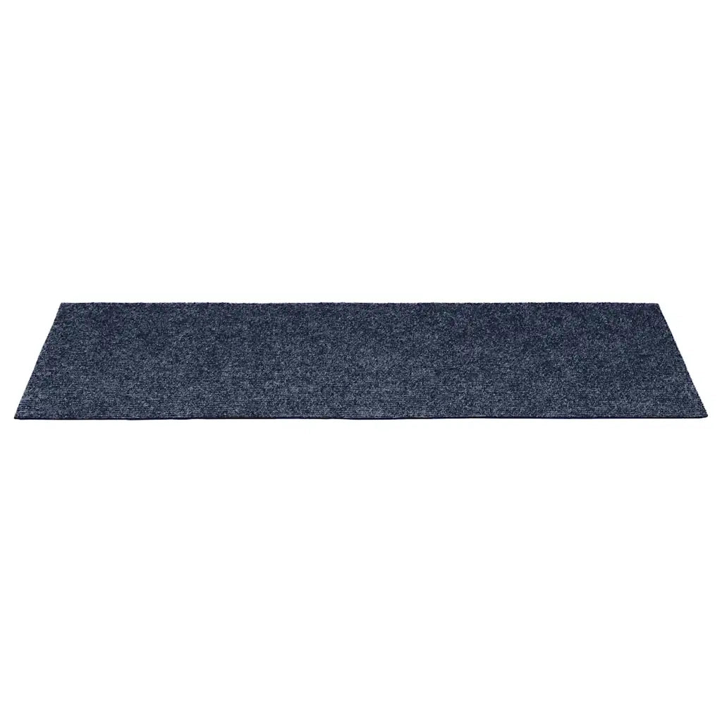 Tappetini per scale autoadesivi 15 pz 60x25 cm Grigio Blu Rettangolari 326917