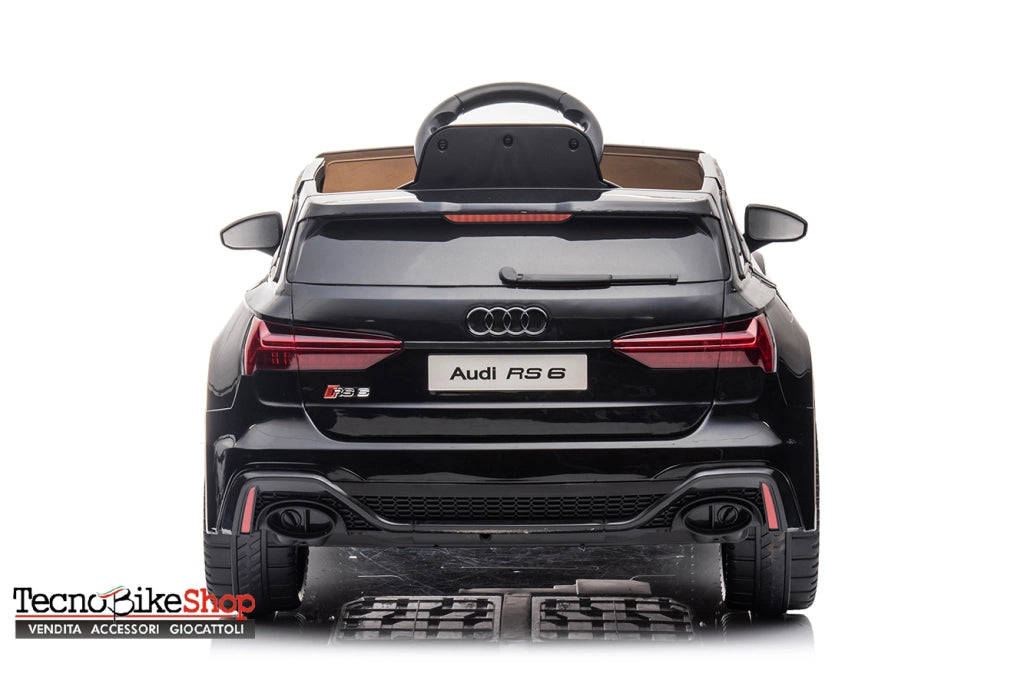 Auto Macchina Elettrica Per Bambini Audi RS6 12V-Nero