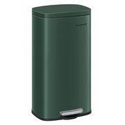 Pattumiera da cucina da 30 litri pattumiera a pedale con coperchio a chiusura ammortizzata secchio interno in acciaio verde retrò 12_0007175
