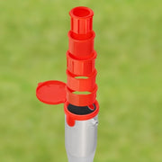 Supporto parasole Ø60 mm con adattatore 26-55 mm 550 mm a vite per tubi rotondi in acciaio - Argento