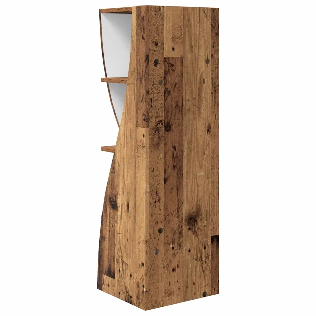 Mobile angolare Legno vecchio 32x32x102cm Legno multistrato 889863