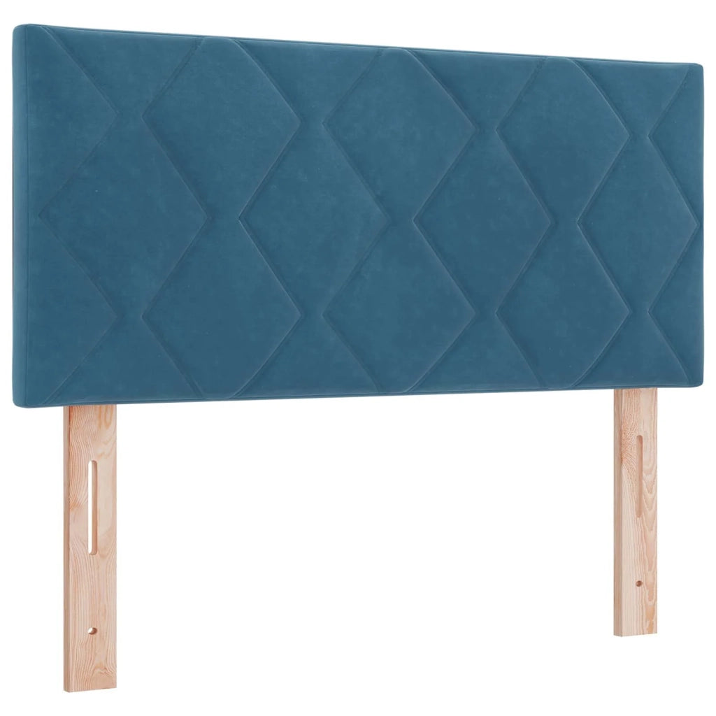Letto box spring con materasso Blu Scuro 80 x 200 cm Velluto 3451575