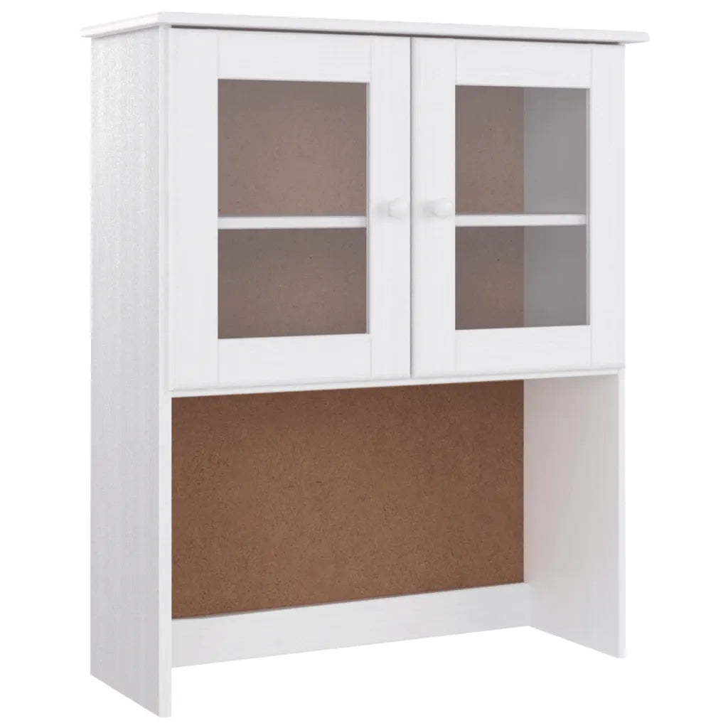 Credenza | Madia | Buffet da pranzo | Armadio da pranzo ALTA Bianca 77x35x165 cm in Legno Massello di Pino