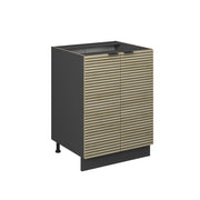 Vicco Mobiletto base cucina Pannello in quercia 60 cm senza piano di lavoro