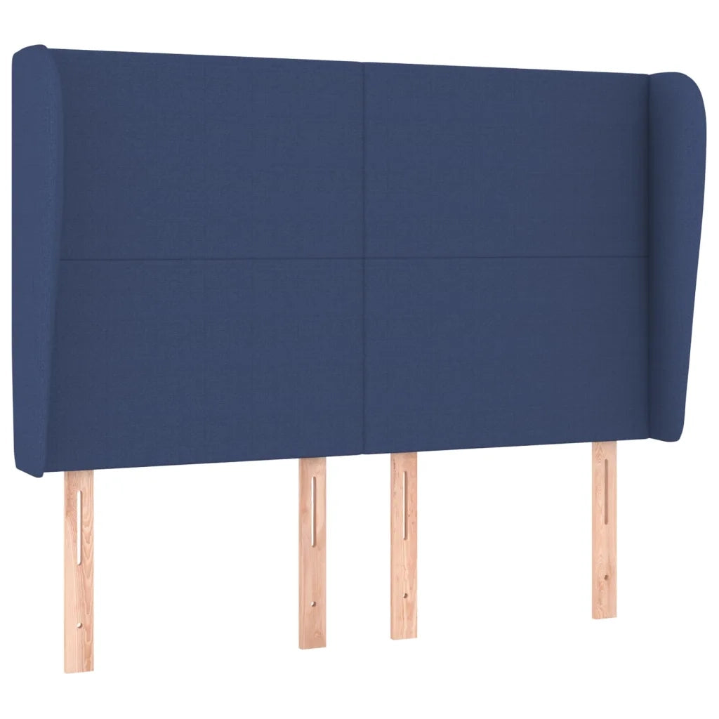 Testiera ad Orecchio Blu 147 x 23 x 118/128 cm in Tessuto 3117680
