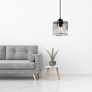 Lampada Da Soffitto Cristallo Black APP511-1CP