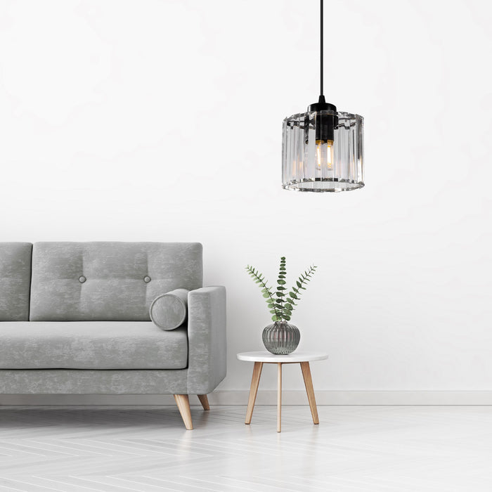 Lampada Da Soffitto Cristallo Black APP511-1CP