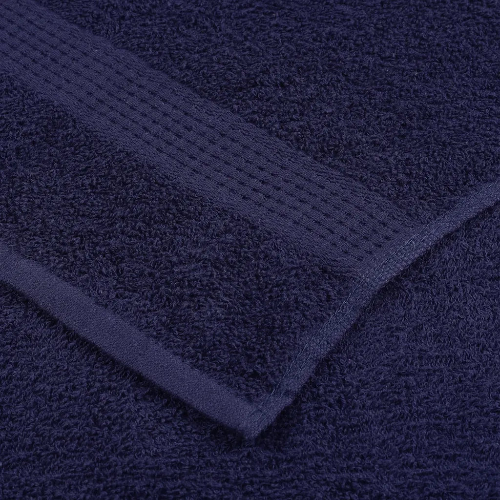 vidaXL Set Asciugamani 12 pz Blu Navy 360 gsm 100% Cotone