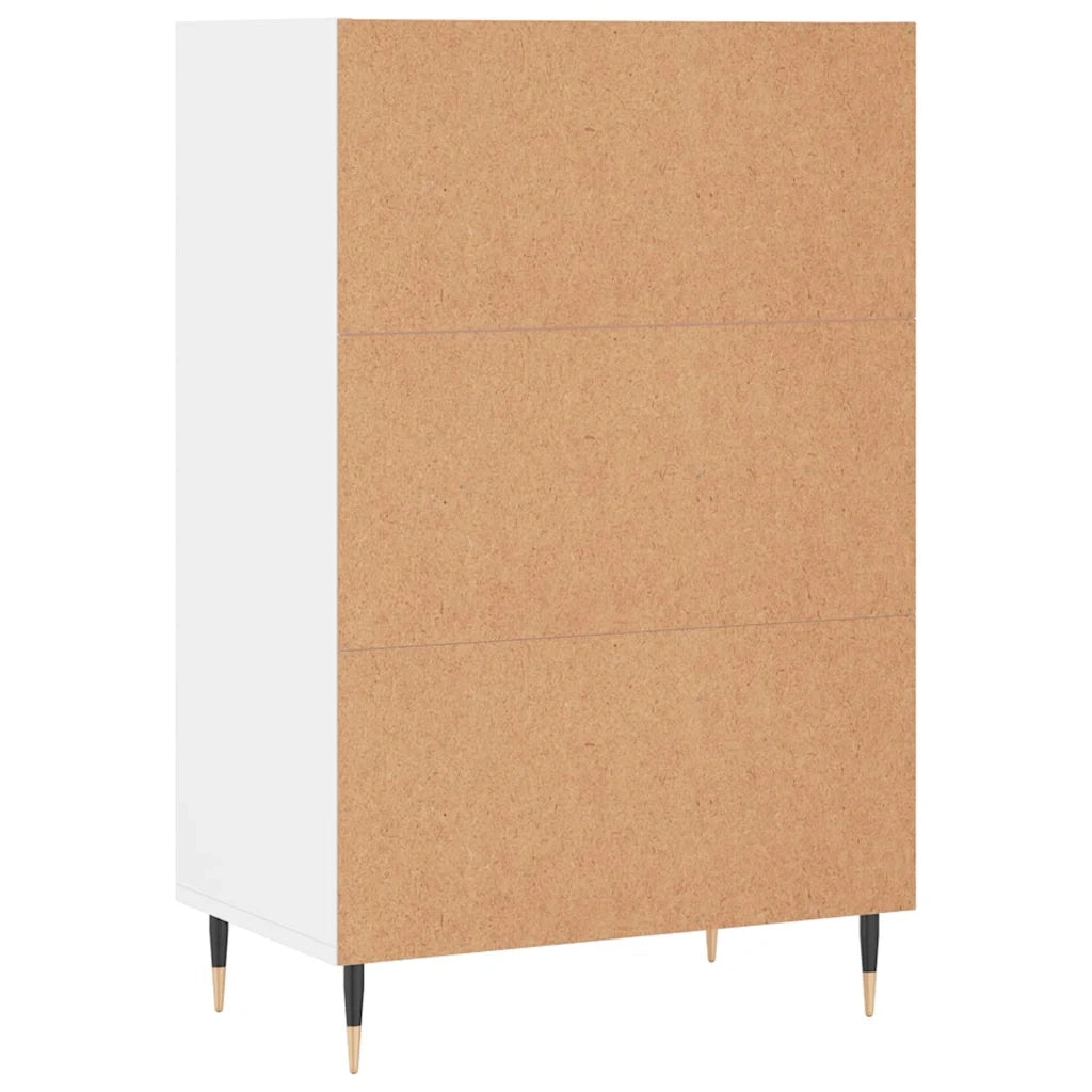 Credenza-Buffet-Armadio da cucina Bianca 57x35x90 cm in Legno Multistrato 642813