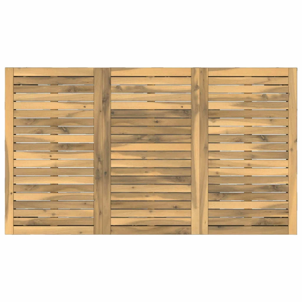Tavolo da cena da giardino Bianco e Nero 141 x 80,5 x 75 cm 901764