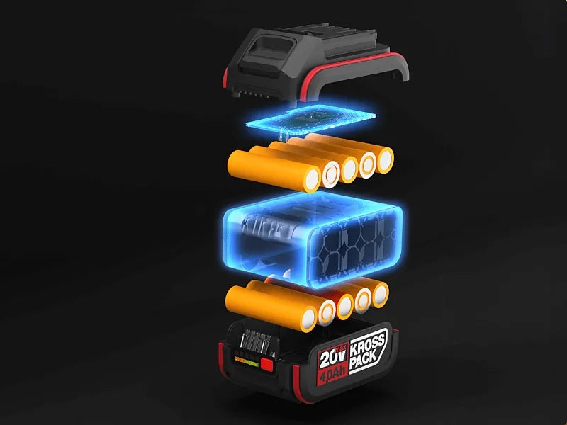 Batteria al Litio Kress 20V 2Ah KAB02 - Sistema KrossPack per Utensili