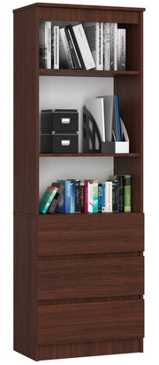 Armadio da ufficio AKORD R60 Wengé 60 cm 3 cassetti 60x35x180 cm