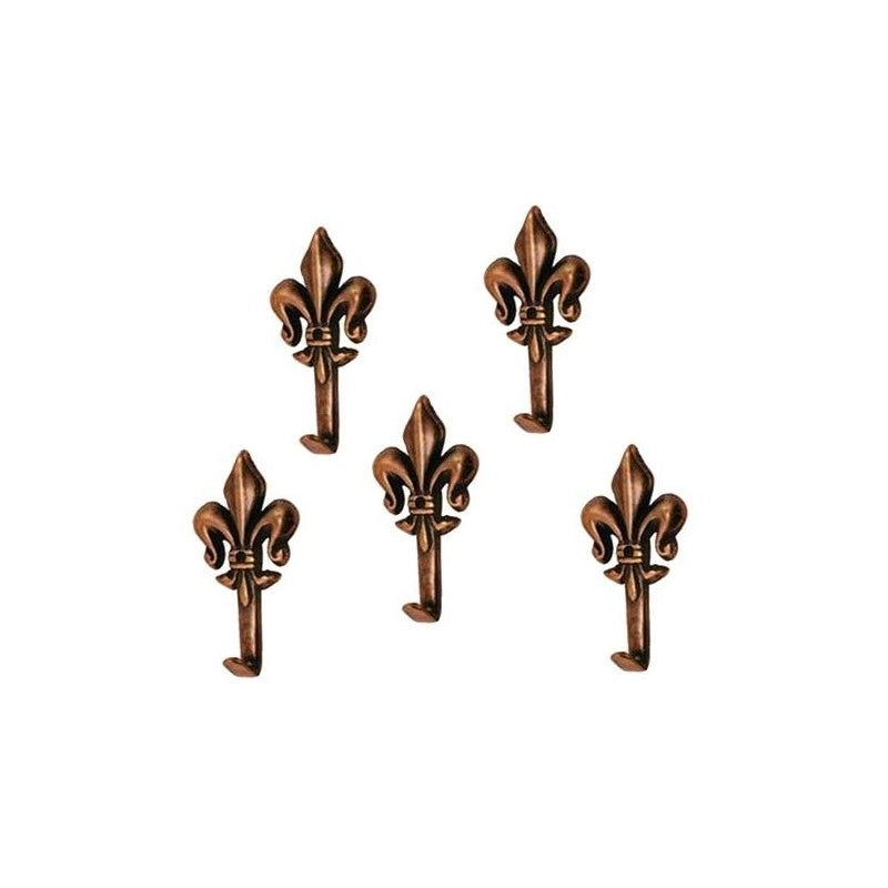 GANCIO PER QUADRI 'GIGLIO' 47 mm - Argento - Blister 3 pezzi - 12 confezioni