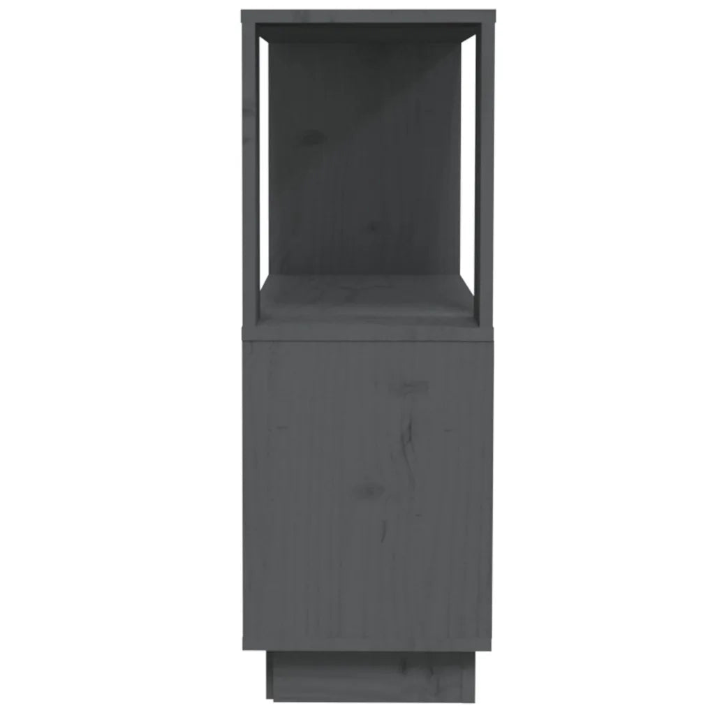 Libreria/Divisorio Grigio 80x25x70 cm in Legno Massello di Pino 814051