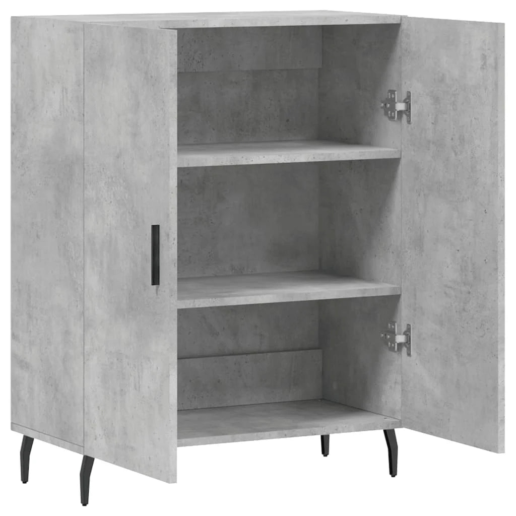 Buffet credenza cassettiera armadio mobile contenitore organizer per cucina soggiorno salotto 69,5 x 34 x 90 cm legno ingegnerizzato grigio 02_0032061