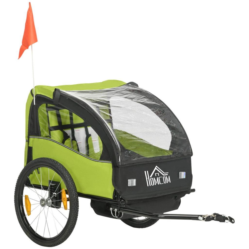 Carrello Bicicletta Bambini ¨C Zephmum ¨C Verde 140x88x90 cm