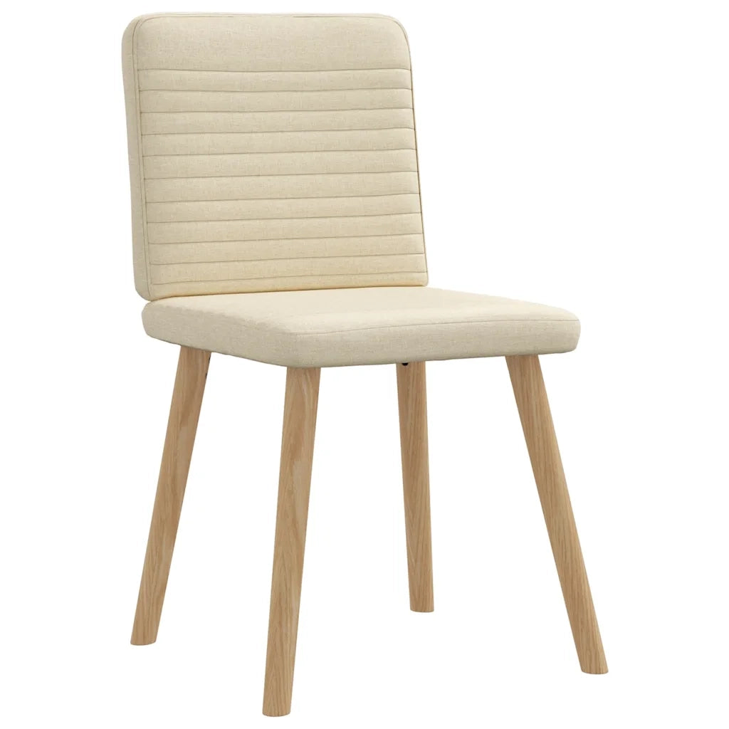 Sedie da Pranzo 6 pz Crema in Tessuto 3315521