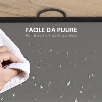 Tappetino da Ginnastica Pieghevole, Materassino Fitness Spesso 5 cm e Antiscivolo, 180x80x5 cm, Grigio
