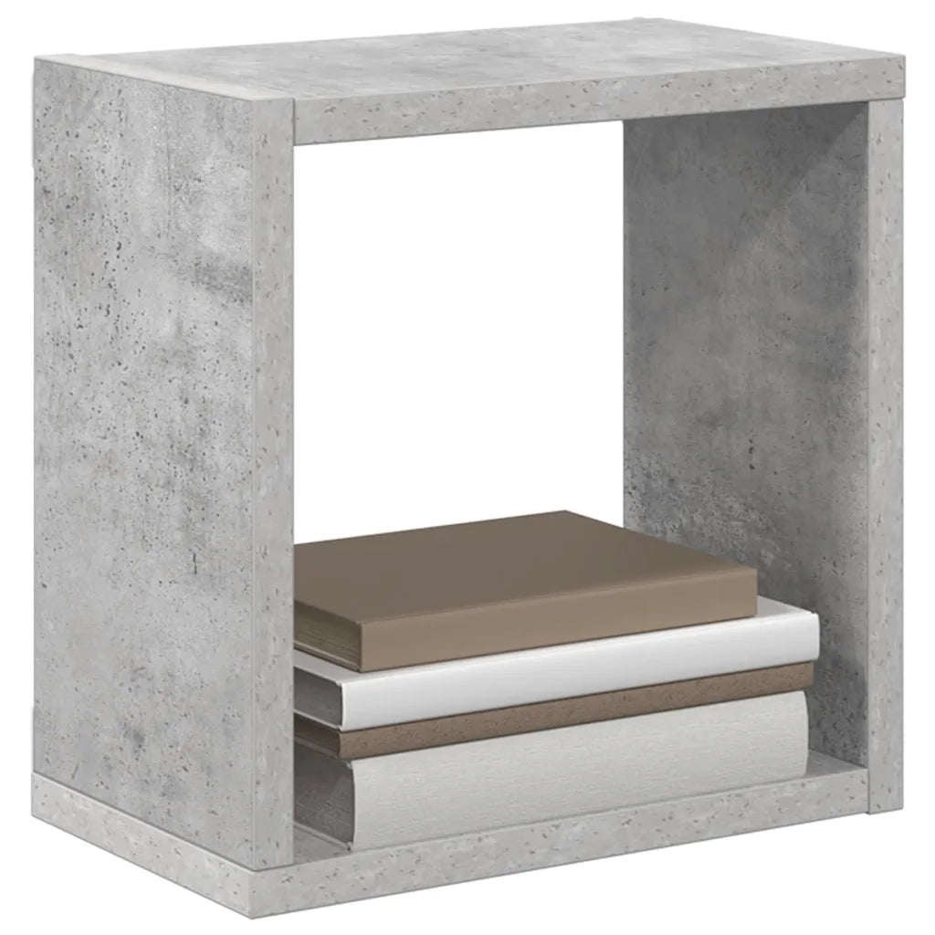 Mensole Parete a Cubo 4 pz Grigio Cemento 26x15x26 cm 807038