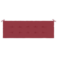 Cuscino per Panca Rosso Vino 150x50x4 cm in Tessuto Oxford