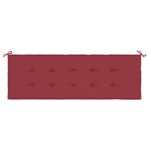 Cuscino per Panca Rosso Vino 150x50x4 cm in Tessuto Oxford