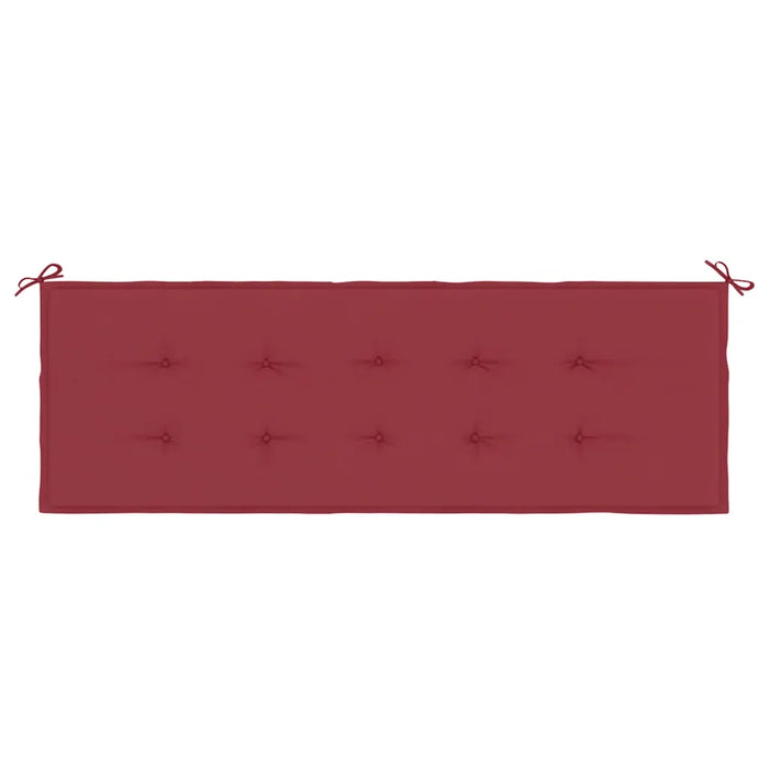 Cuscino per Panca Rosso Vino 150x50x4 cm in Tessuto Oxford