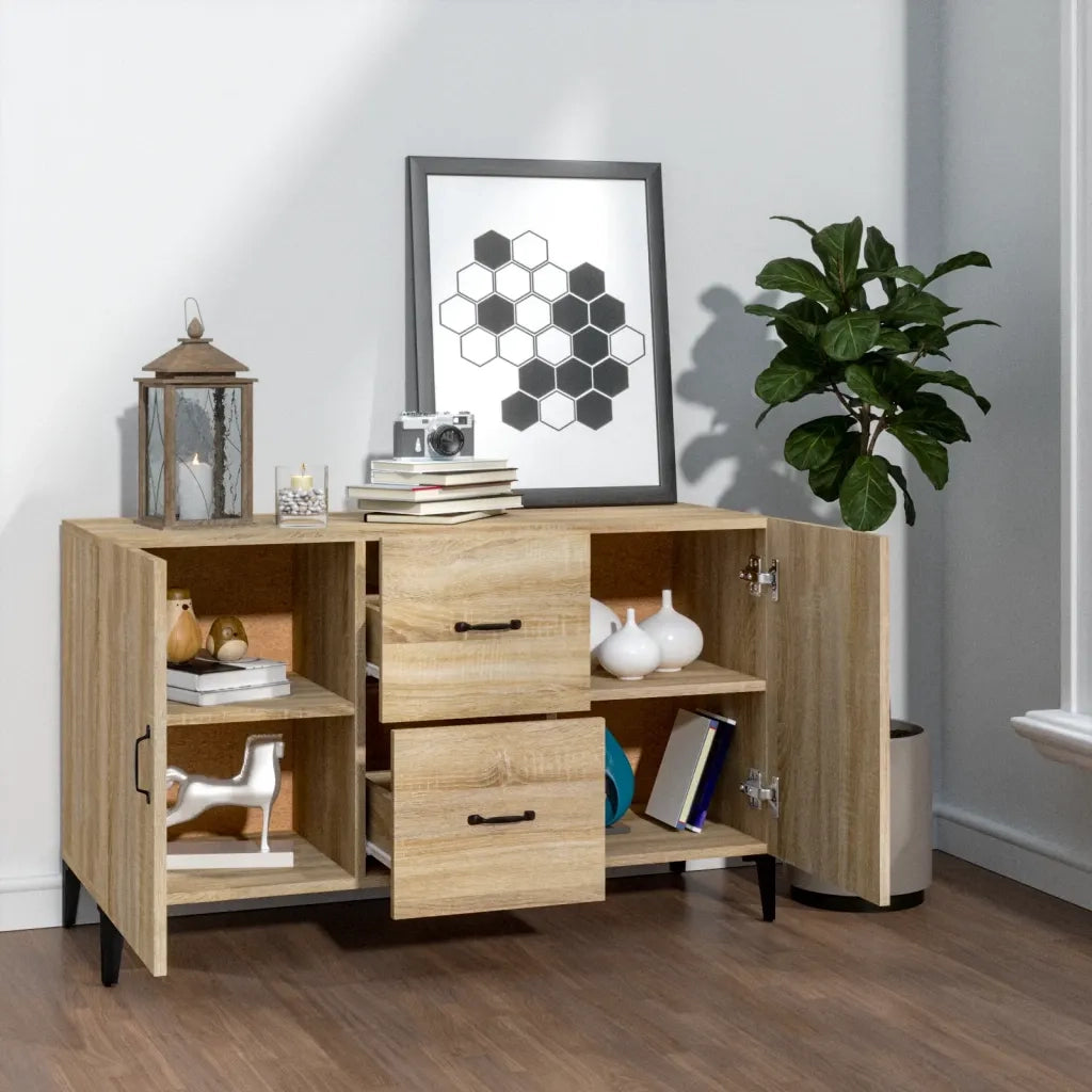 Credenza Rovere Sonoma 100x36x60 cm in Legno Multistrato 812522