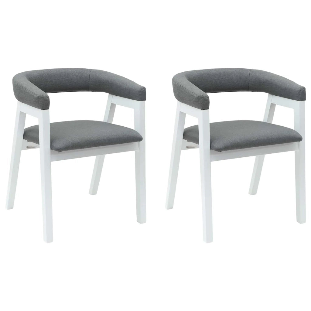 Sedie da pranzo 2 pcs Bianco 54 x 57 x 73 cm 42020424