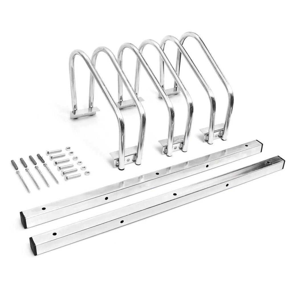 Sistema di deposito per biciclette rastrelliera basculante per 3 biciclette pratico garage montaggio a pavimento o a parete 3413002