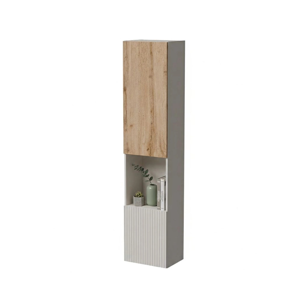 Vetrina Botte, Beige e Rovere
