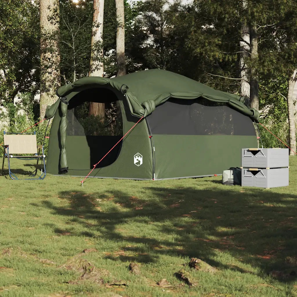Tenda Familiare a Tunnel per 6 Persone Verde Oliva Resistente all'acqua 4009575